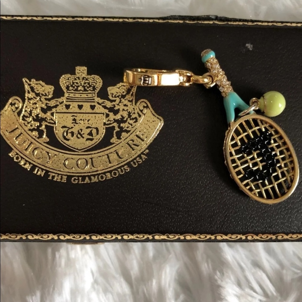 Juicy Couture Tennis Raquet charm